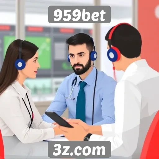 Desempenho do suporte ao cliente em 959bet